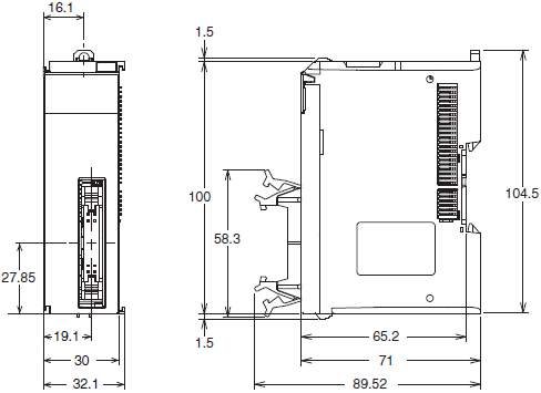 NX-ID / IA / OD / OC / MD Dimensions 7 