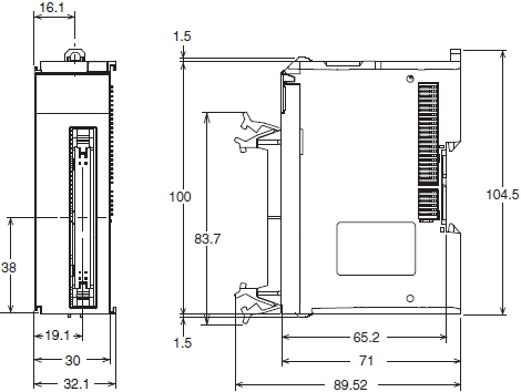 NX-ID / IA / OD / OC / MD Dimensions 9 