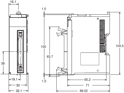 NX-ID / IA / OD / OC / MD Dimensions 13 