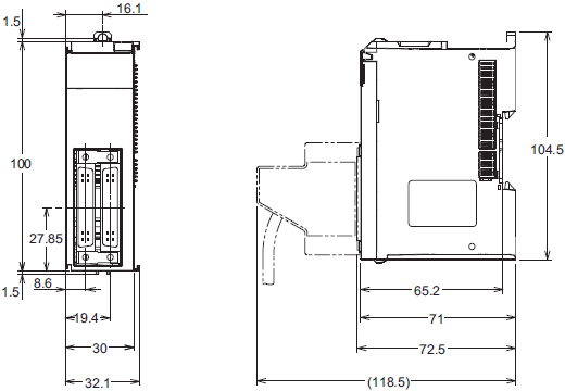 NX-ID / IA / OD / OC / MD Dimensions 15 
