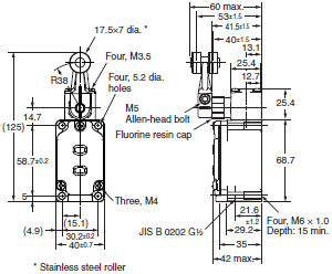 WL-N / WL Dimensions 132 