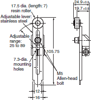 WL-N / WLG Dimensions 186 