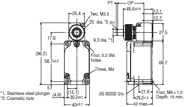 WL-N / WL Dimensions 107 