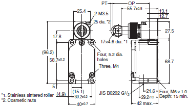 WL-N / WL Dimensions 108 