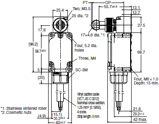 WL-N / WL Dimensions 116 