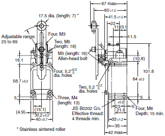 WL, WLM Dimensions 43 