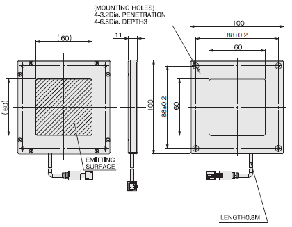 FLV Series Dimensions 65 