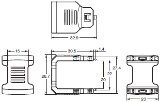 E5GC Dimensions 17 