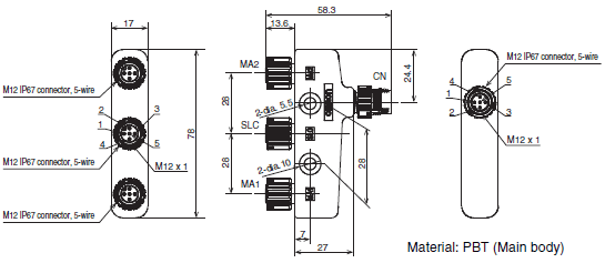 F3W-MA Dimensions 17 