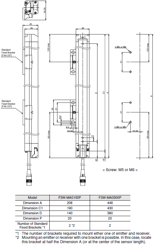 F3W-MA Dimensions 6 