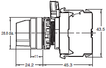 A22NS / A22NW Dimensions 6 