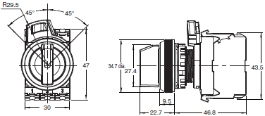 A30NS / A30NW Dimensions 4 