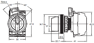 A30NS / A30NW Dimensions 5 