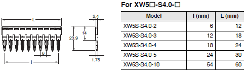XW5T-S Dimensions 30 