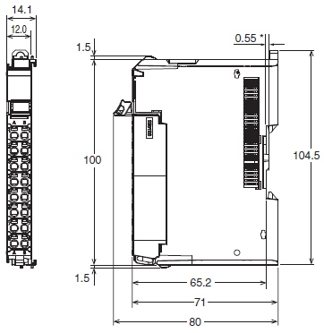 NX-HB Dimensions 1 