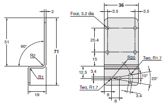 E3ZR-C Dimensions 20 