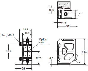 E3ZR-C Dimensions 13 