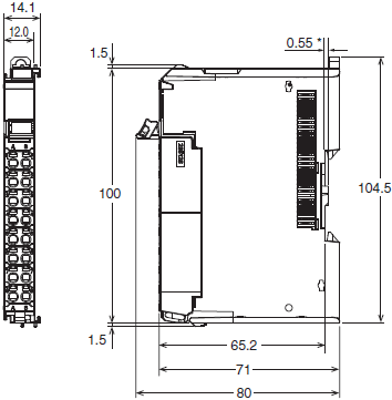 NX-TC Dimensions 3 