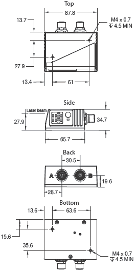 QX-830 Series Dimensions 1 