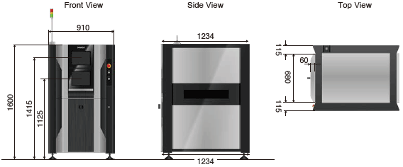 VT-M12 Series Dimensions 1 