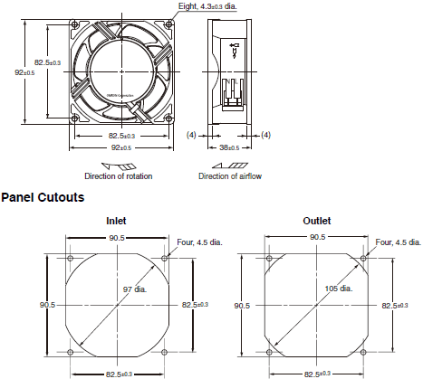 R89F-M Dimensions 1 