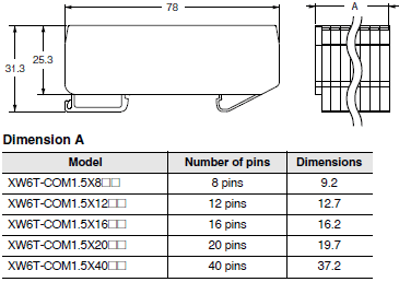 XW6T Dimensions 2 