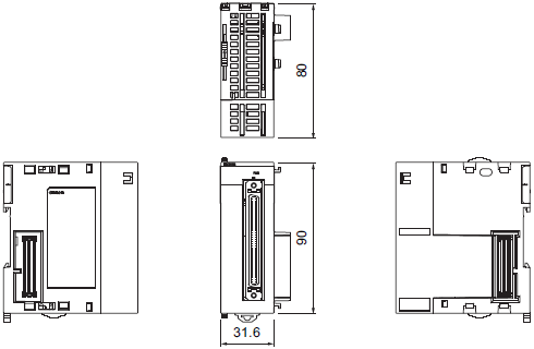 CK3W-EX / CK5W-EX Dimensions 4 