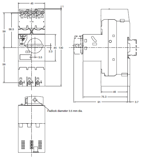 J7MC Series Dimensions 2 
