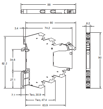 G3RV-ST Dimensions 2 