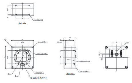 STC Series (Camera Link CMOS) Dimensions 5 