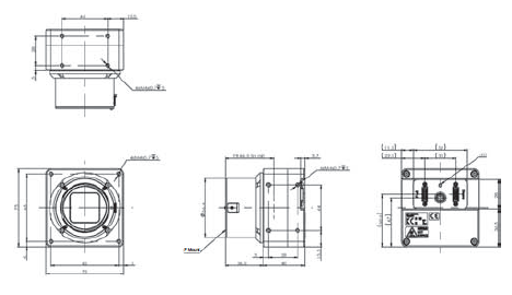 STC Series (Camera Link CMOS) Dimensions 6 