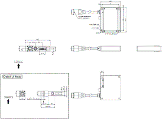 STC Series (Camera Link Remote Head Camera) Dimensions 1 