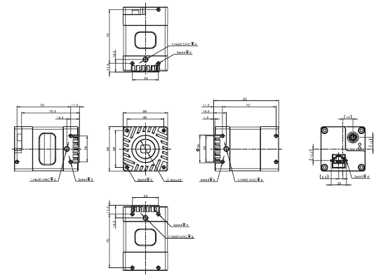 STC Series (SWIR Camera) Dimensions 1 