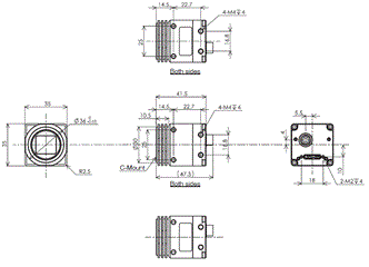 STC Series (SWIR Camera) Dimensions 5 