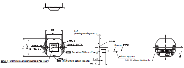 STC Series (Small Board Camera) Dimensions 10 