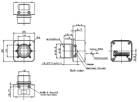 STC Series (Small Board Camera) Dimensions 11 