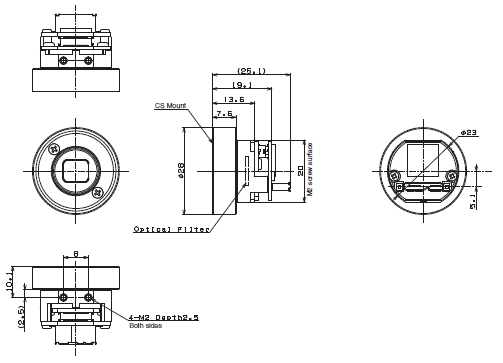 STC Series (Small Board Camera) Dimensions 20 