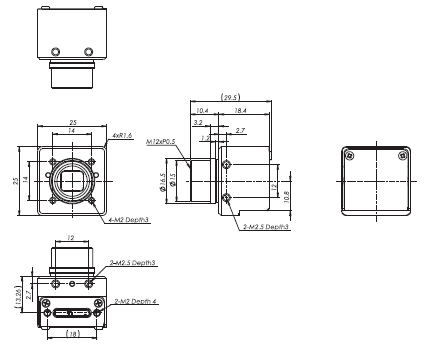 STC Series (Small Board Camera) Dimensions 21 