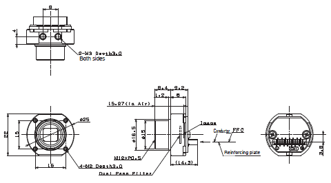 STC Series (Small Board Camera) Dimensions 8 