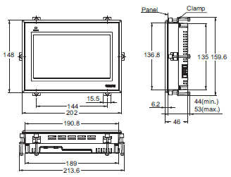 NB Series (-V1) Dimensions 3 