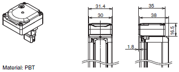 F3SG-RA-01TS / 02TS Dimensions 65 