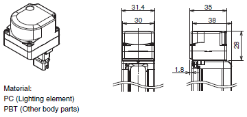 F3SG-RA-01TS / 02TS Dimensions 66 