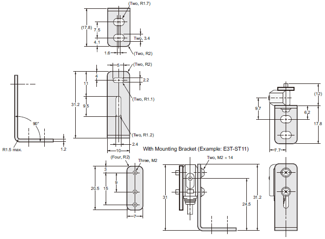 E3T-[]-UL Dimensions 36 