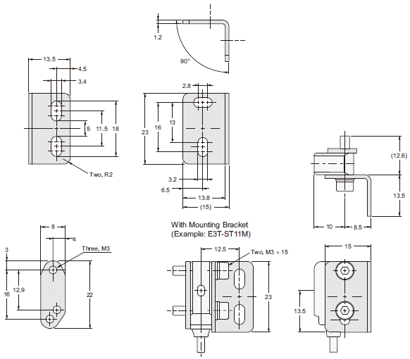 E3T-[]-UL Dimensions 46 