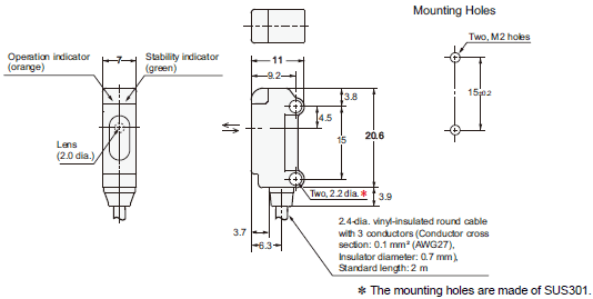 E3T-[]-UL Dimensions 6 