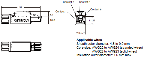 XS5[]-T Dimensions 12 