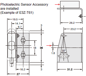 built-in small photoelectric sensor E3Z-FTP12 2M Original amplifier 