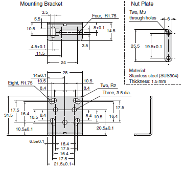 E39-L / -S / -R Dimensions 49 