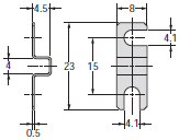 E39-L / -S / -R Mounting Brackets, Slits, Reflectors/Dimensions | OMRON ...