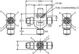 DeviceNet Peripheral Devices Dimensions 21 